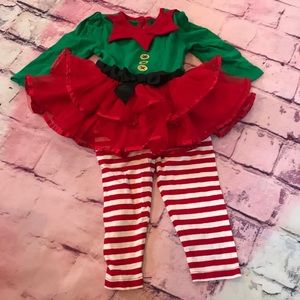 9-12 Month Baby Girl Christmas elf outfit